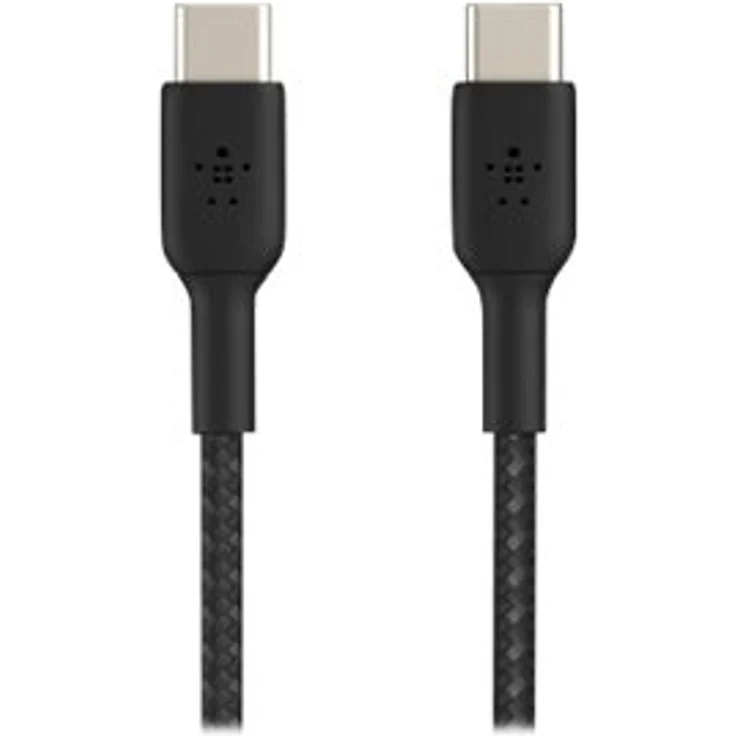 BELKIN USB-C-USB-C CABLE 1 m, Braided USB-C to USB-C, Black (CAB004BT1MBK) – Bild 9