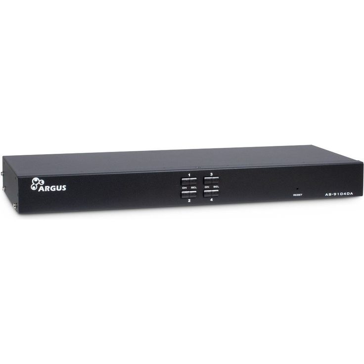 Inter-Tech KVM-Switch AS-9104DA RackmountDVI.4xDVI-USB-Audio