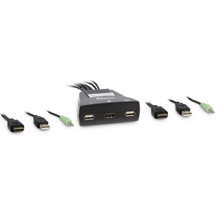 Inter-Tech KVM Switch LS-21HA HDMI, 2 Port, Kunststoff retail
