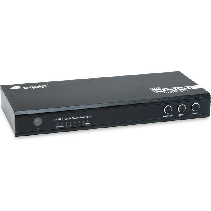Equip Switch 5x1 HDMI 2.0 4K-60Hz schwarz inkl.Fernbedienung