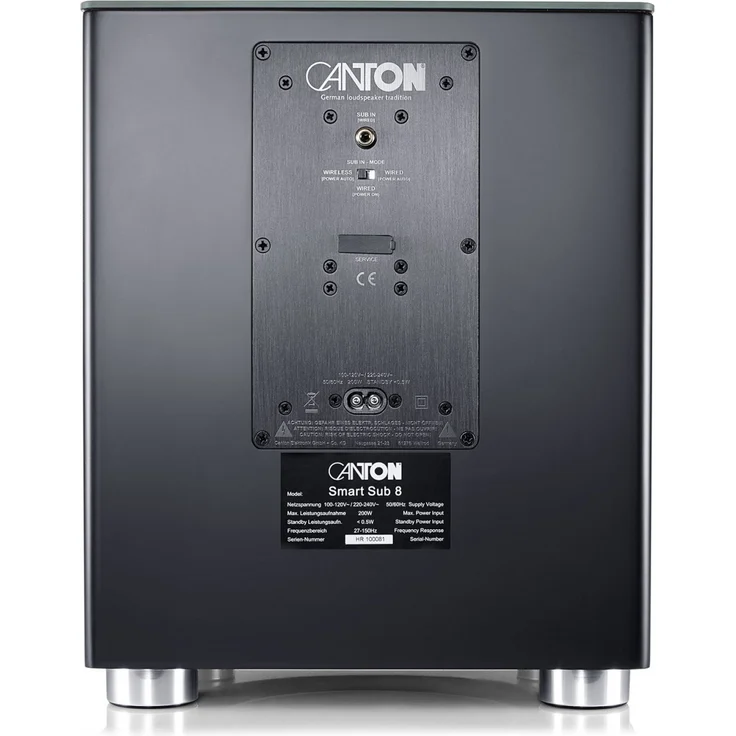Canton Smart SUB 8 - Aktiver Subwoofer, 200 W, schwarz – Bild 4