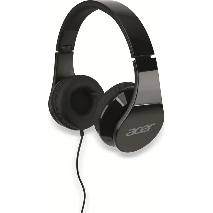 Acer Over-Ear Kopfhörer, schwarz, 3.5mm Klinke, 1.2m Kabelinkl. Mikrofon, Plug & Play (NP.HDS11.00G)