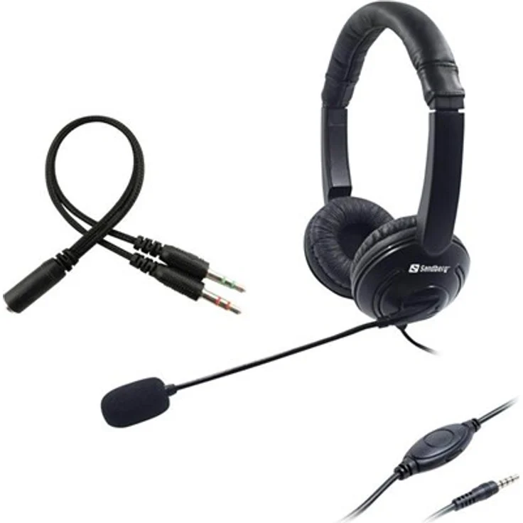 Sandberg MiniJack Headset Saver, schwarz – Bild 2