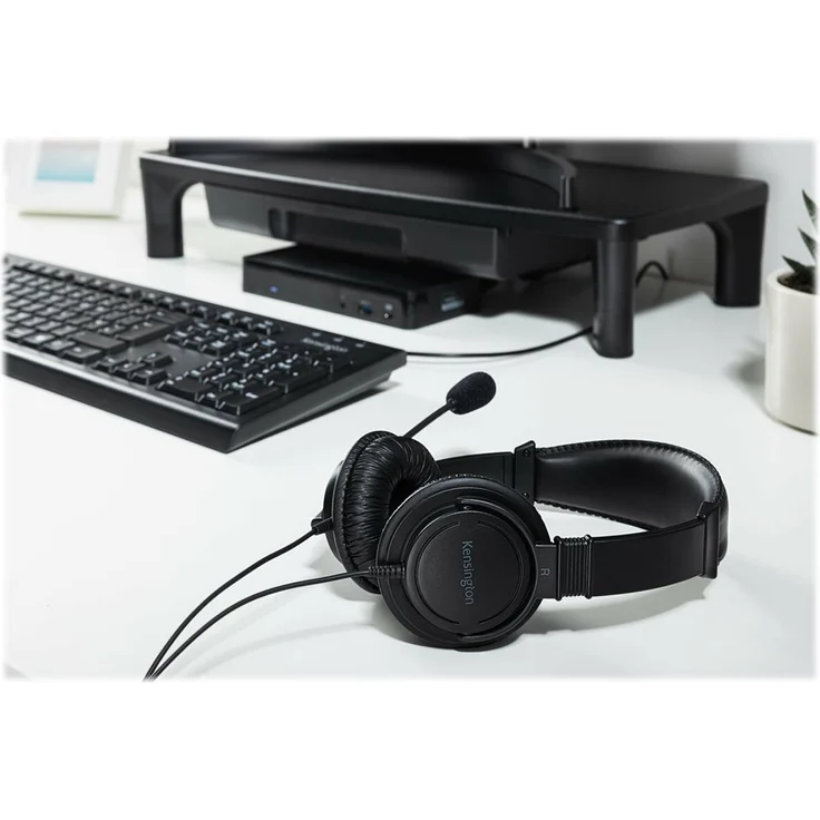 Kensington USB HiFi-Kopfhörer mit Mikrofon, schwarz – Bild 3