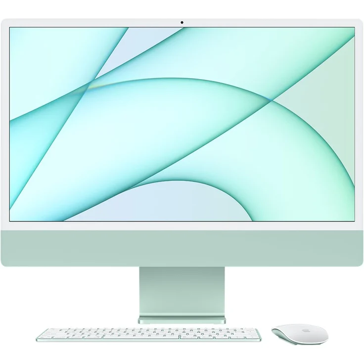 Apple iMac (2021) grün - 24 Zoll (4.480 x 2.520) Apple M1 8-Kern Prozessor, 8GB RAM, 256GB SSD, 8-Kern GPU, macOS (MGPH3D/A) – Bild 5