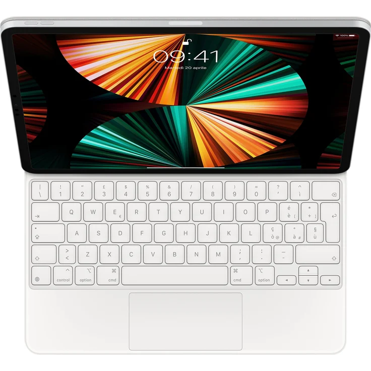 Apple Magic Keyboard für iPad Pro 12.9'' 2021 (5. Generation) - Italienisch Weiß – Bild 4
