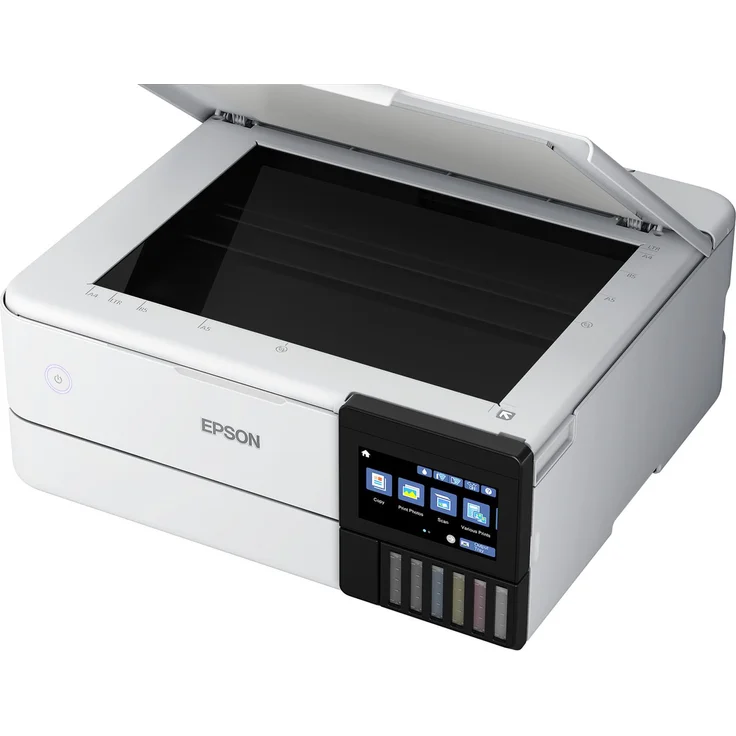Epson EcoTank ET-8500 (3-in-1) Multifunktionsdrucker - (Tintenstrahl) Farbe, Druckgeschwindigkeit: 16 s/w, 12 Farbe, Auflösung: 1440 x 5700, LAN, WLAN, AirPrint, Wi-Fi Direct (C11CJ20401) – Bild 19