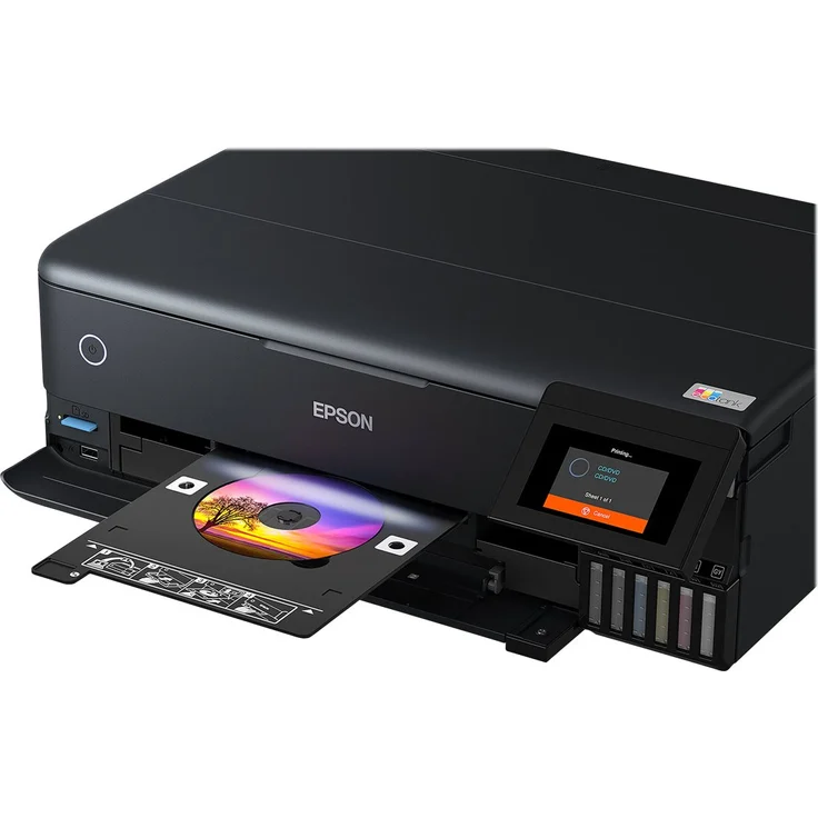 Epson EcoTank ET-8550 3-in-1 Tinten-Multifunktionsgerät (Kopie, Scan, Druck, A3, 5 Farben, Fotodruck, Duplex, WiFi, Ethernet, Display, USB 2.0), Tintentank – Bild 9