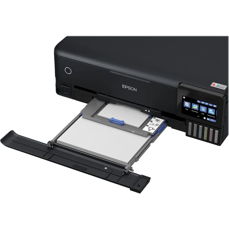 Epson EcoTank ET-8550 3-in-1 Tinten-Multifunktionsgerät (Kopie, Scan, Druck, A3, 5 Farben, Fotodruck, Duplex, WiFi, Ethernet, Display, USB 2.0), Tintentank – Bild 6