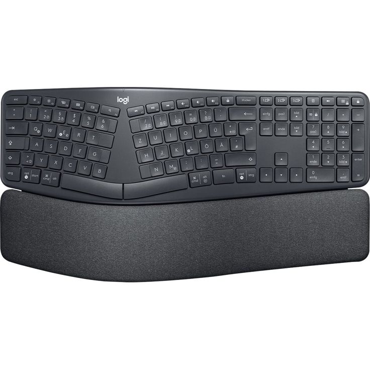 Logitech ERGO K860 - Tastatur - kabellos - 2.4 GHz, Bluetooth 5.0 - QWERTY - USA International - Graphite (920-010108) – Bild 8