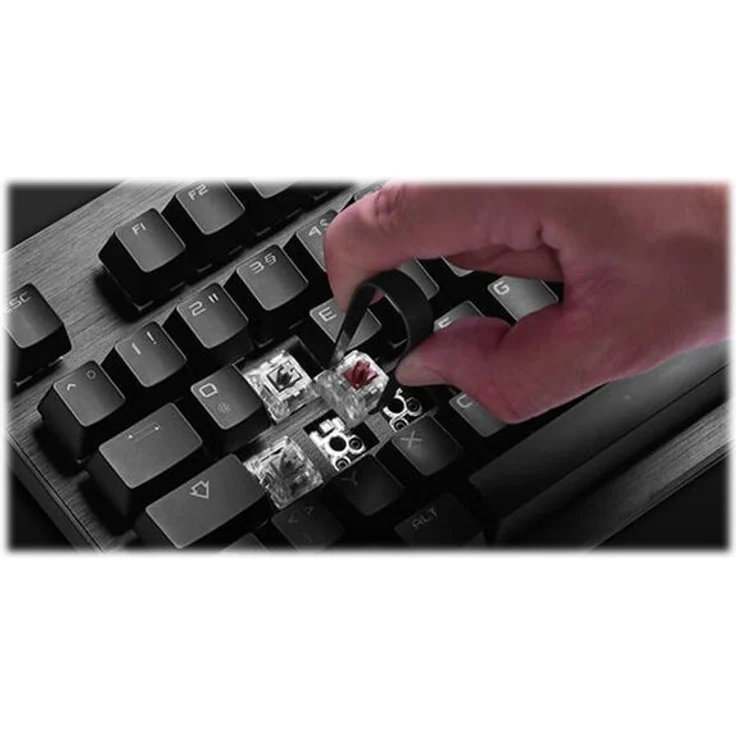 EVGA Z15 Tastatur USB Deutsch QWERTZ Schwarz ( 821-W1-15DE-K2 ) – Bild 3
