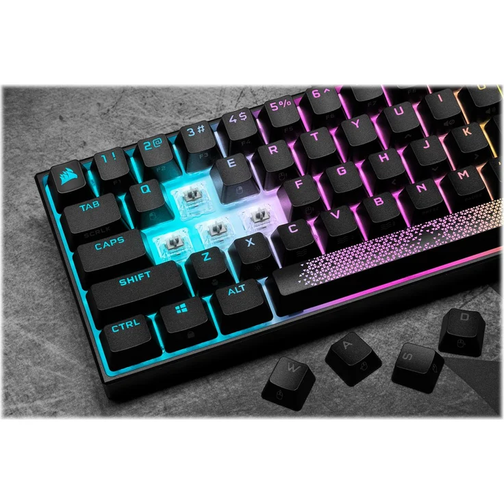 Corsair K65 RGB MINI 60% Tastatur USB Deutsch QWERTZ Schwarz ( CH-9194014-DE ) – Bild 4