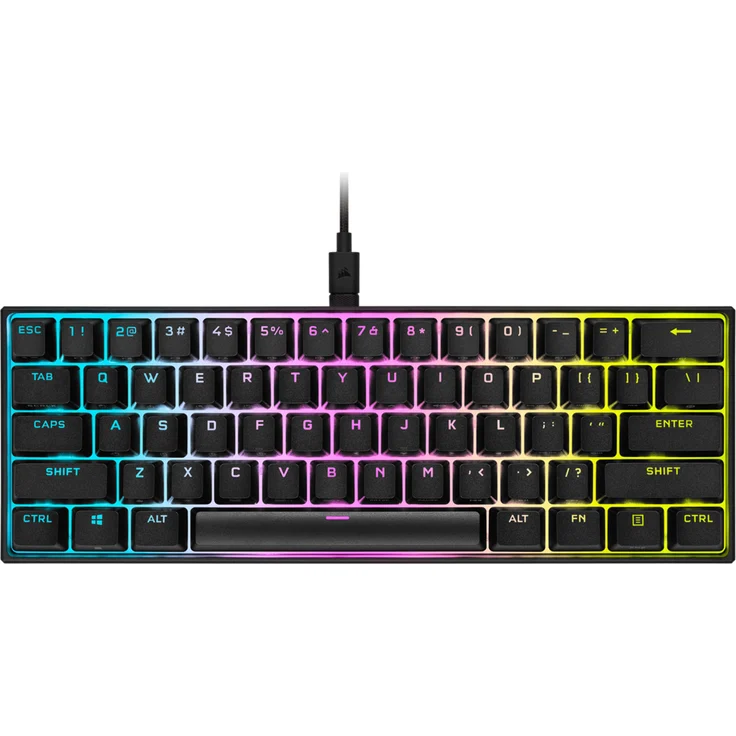 Corsair K65 RGB MINI 60% Tastatur USB Deutsch QWERTZ Schwarz ( CH-9194014-DE ) – Bild 2