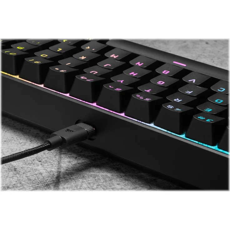 Corsair K65 RGB MINI 60% Tastatur USB Deutsch QWERTZ Schwarz ( CH-9194014-DE ) – Bild 8