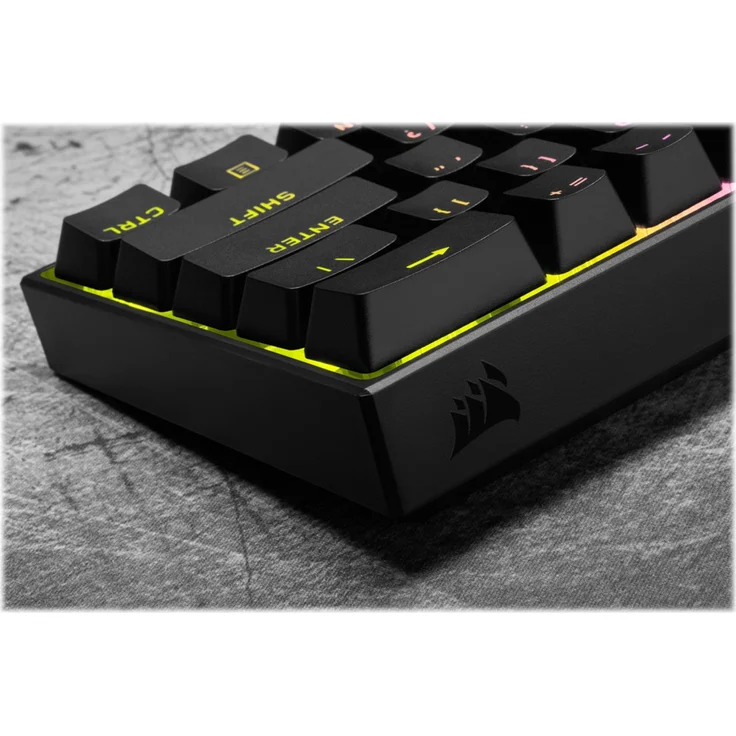 Corsair K65 RGB MINI 60% Tastatur USB Deutsch QWERTZ Schwarz ( CH-9194014-DE ) – Bild 7