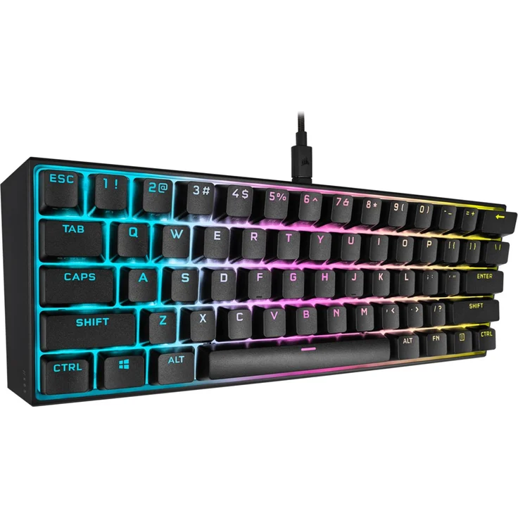 Corsair K65 RGB MINI 60% Tastatur USB Deutsch QWERTZ Schwarz ( CH-9194014-DE ) – Bild 6