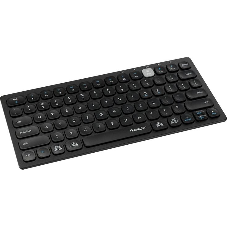 Kensington Multi-Device Dual Wireless Compact Keyboard - Tastatur - kabellos - 2.4 GHz, Bluetooth 3.0, Bluetooth 5.0 - Deutsch QWERTZ - Schwarz (K75502DE)