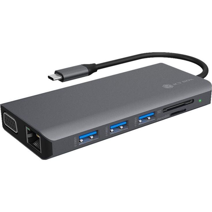 ICY BOX mobile Type-C DockingStation IB-DK4070-CPD 3x USB A 1xType-C mit Power Delivery bis zu 100 Watt 2x HDMI bis zu 4K 30Hz – Bild 6