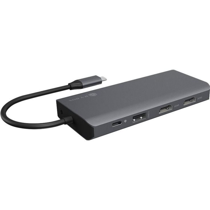 ICY BOX mobile Type-C DockingStation IB-DK4070-CPD 3x USB A 1xType-C mit Power Delivery bis zu 100 Watt 2x HDMI bis zu 4K 30Hz – Bild 4