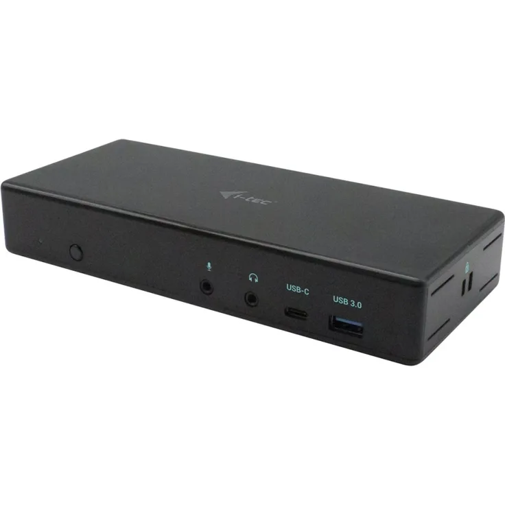I-TEC USB-C Quattro Display Docking Station 2x DP 2x HDMI 1xGLAN 5x USB 3.0 1x USB-C-Datei 1x Audio 1x Mic 85W PD KL