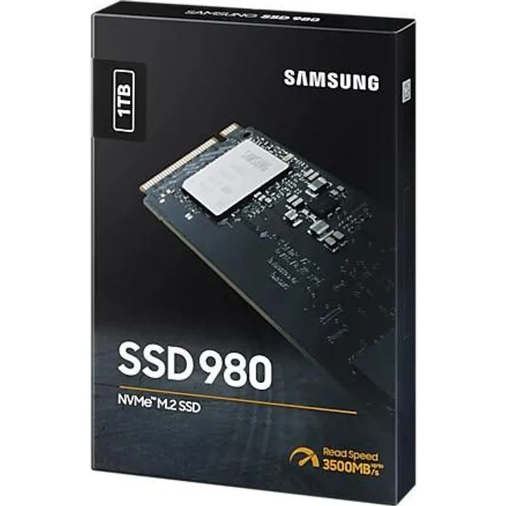 Samsung 980 MZ-V8V1T0BW - Solid-State-Disk - verschlüsselt - 1 TB - intern - M.2 2280 - PCI Express 3.0 x4 (NVMe) - 256-Bit-AES - TCG Opal Encryption (MZ-V8V1T0BW) – Bild 2
