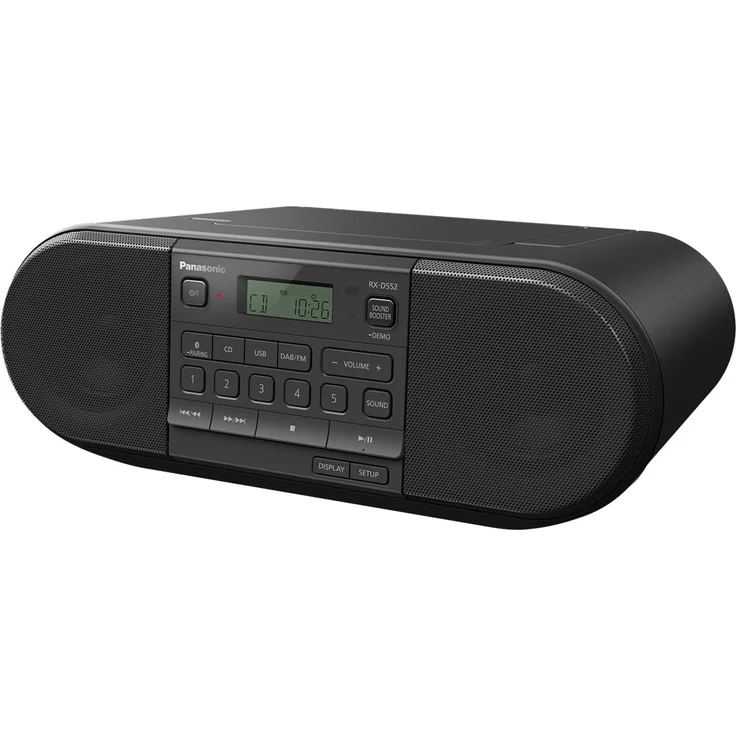 Panasonic RX-D552 Tragbares und Multi-Quell-kompatibles DAB+ & FM-Radio, mit CD, USB, Bluetooth, 20 W, Schwarz – Bild 6