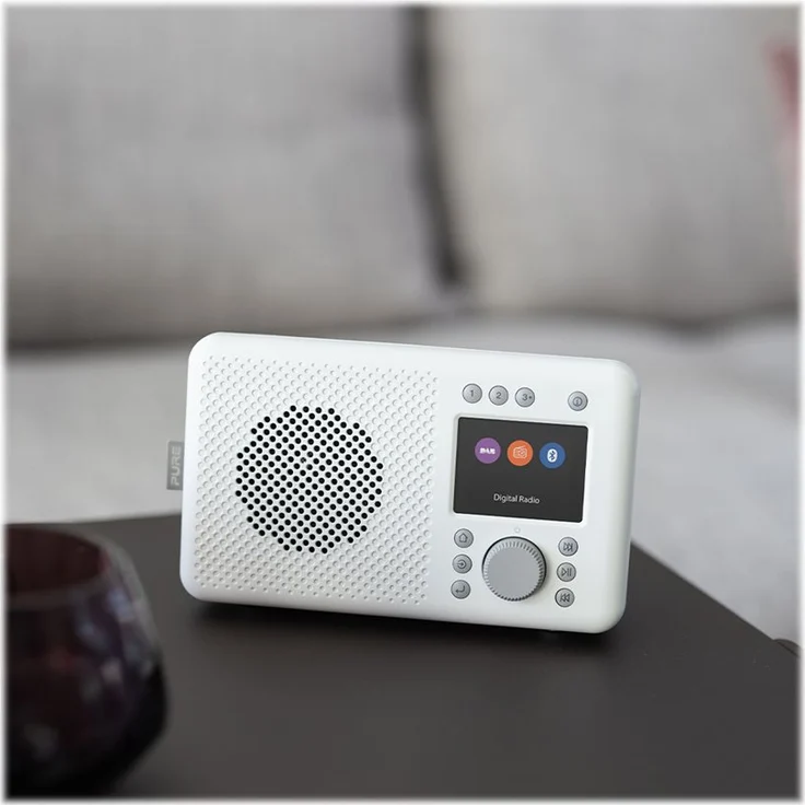 Pure ELAN DAB+ tragbares DAB+ Radio mit Bluetooth 5.0 (DAB/DAB+ und UKW Radio, TFT Farbdisplay, 20 Senderspeicher, Preset-Tasten, 3.5mm Klinkenstecker, Batteriebetrieb möglich, USB), Stone Grey, grau – Bild 5