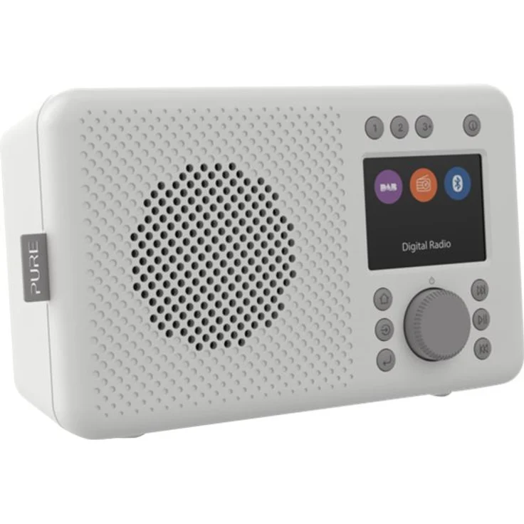 Pure ELAN DAB+ tragbares DAB+ Radio mit Bluetooth 5.0 (DAB/DAB+ und UKW Radio, TFT Farbdisplay, 20 Senderspeicher, Preset-Tasten, 3.5mm Klinkenstecker, Batteriebetrieb möglich, USB), Stone Grey, grau – Bild 4