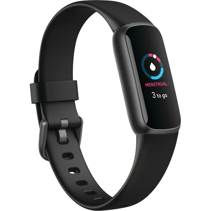 Fitbit Luxe Fitness-Tracker GPS, Damen, Einheitsgröße, Edelstahlgehäuse, Silikonarmband, Schwarz/Graphit – Bild 16