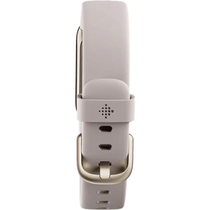 Fitbit Luxe Fitness-Tracker GPS, Damen, Einheitsgröße, Edelstahlgehäuse, Silikonarmband, Mondweiß/Softgold – Bild 16