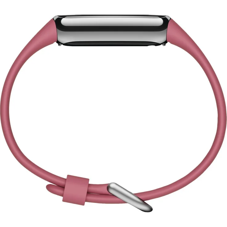 Fitbit Luxe Fitness-Tracker GPS, Damen, Einheitsgröße, Edelstahlgehäuse, Silikonarmband, Orchidee/Platin – Bild 12