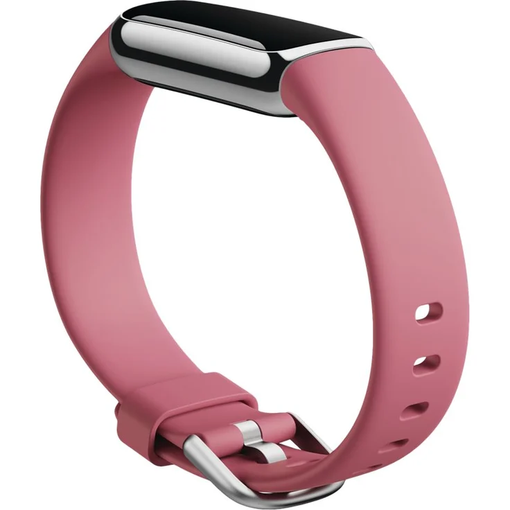 Fitbit Luxe Fitness-Tracker GPS, Damen, Einheitsgröße, Edelstahlgehäuse, Silikonarmband, Orchidee/Platin – Bild 14
