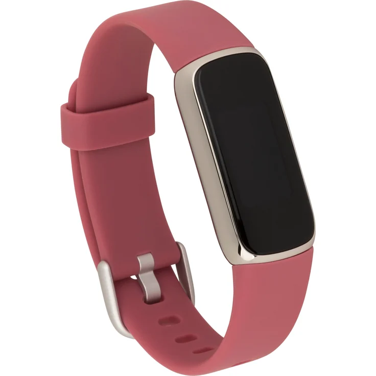 Fitbit Luxe Fitness-Tracker GPS, Damen, Einheitsgröße, Edelstahlgehäuse, Silikonarmband, Orchidee/Platin – Bild 8