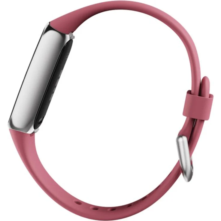 Fitbit Luxe Fitness-Tracker GPS, Damen, Einheitsgröße, Edelstahlgehäuse, Silikonarmband, Orchidee/Platin – Bild 11