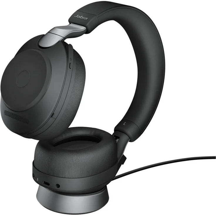 Jabra Evolve2 85 Headset, Stereo, UC, USB-A, DeskStand, schwarz – Bild 2