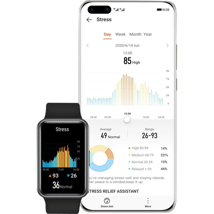 Huawei Watch Fit Elegant Smartwatch GPS, Unisex, Einheitsgröße, Kunsstoffarmband, Midnight Black – Bild 15