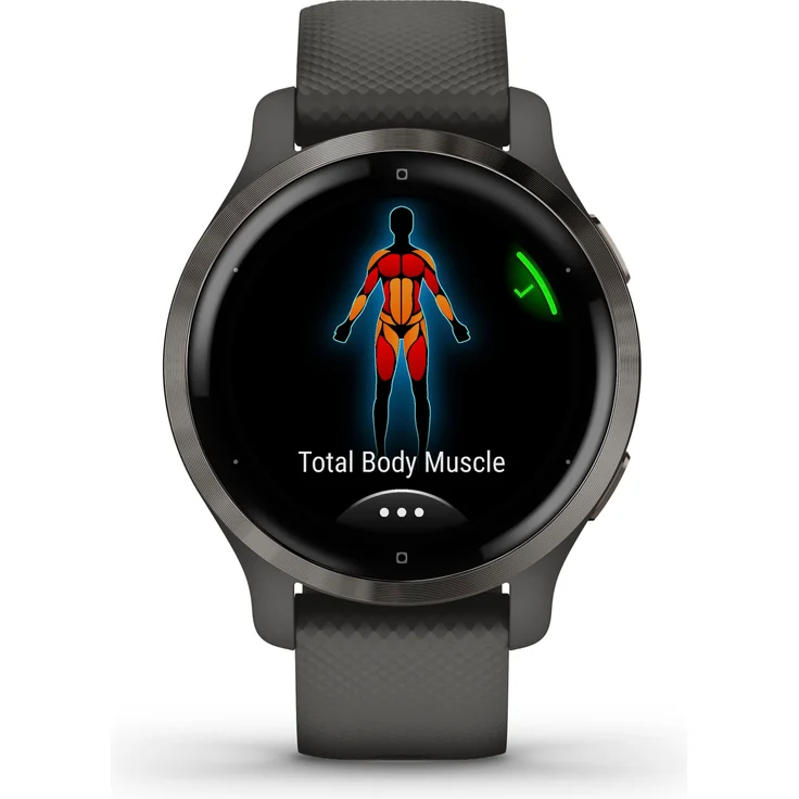 Garmin Venu 2s Smartwatch GPS, Unisex, S, Edelstahl, Kunststoffgehäuse, Silikonarmband, Schiefergrau (010-02429-10) – Bild 7