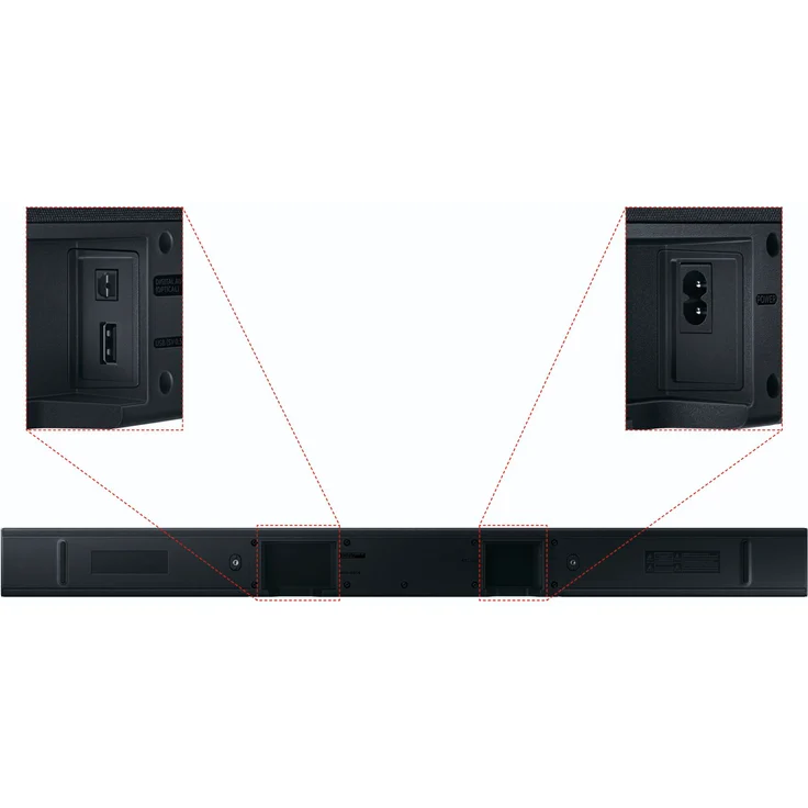 Samsung HW-A450 2.1 Soundbar mit Subwoofer, kabellos/kabelgebunden, geeignet für TV, schwarz (2021) – Bild 15