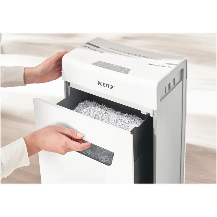 Leitz LEITZ Aktenvernichter IQ 6M ProtectP P5-2x15-6 Blatt-18l-Klamm- (8095-00-00) - Preisvergleich – Bild 8