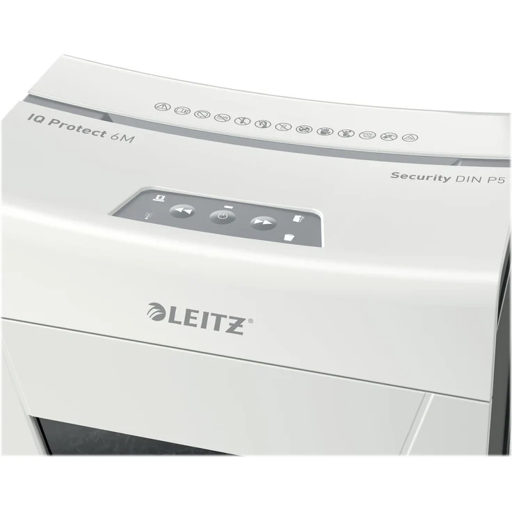 Leitz LEITZ Aktenvernichter IQ 6M ProtectP P5-2x15-6 Blatt-18l-Klamm- (8095-00-00) - Preisvergleich – Bild 3
