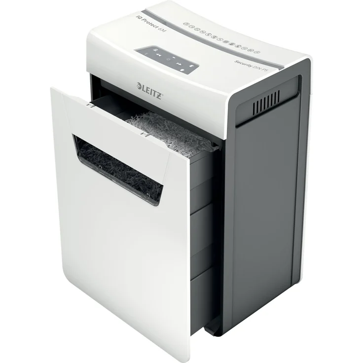 Leitz LEITZ Aktenvernichter IQ 6M ProtectP P5-2x15-6 Blatt-18l-Klamm- (8095-00-00) - Preisvergleich – Bild 5