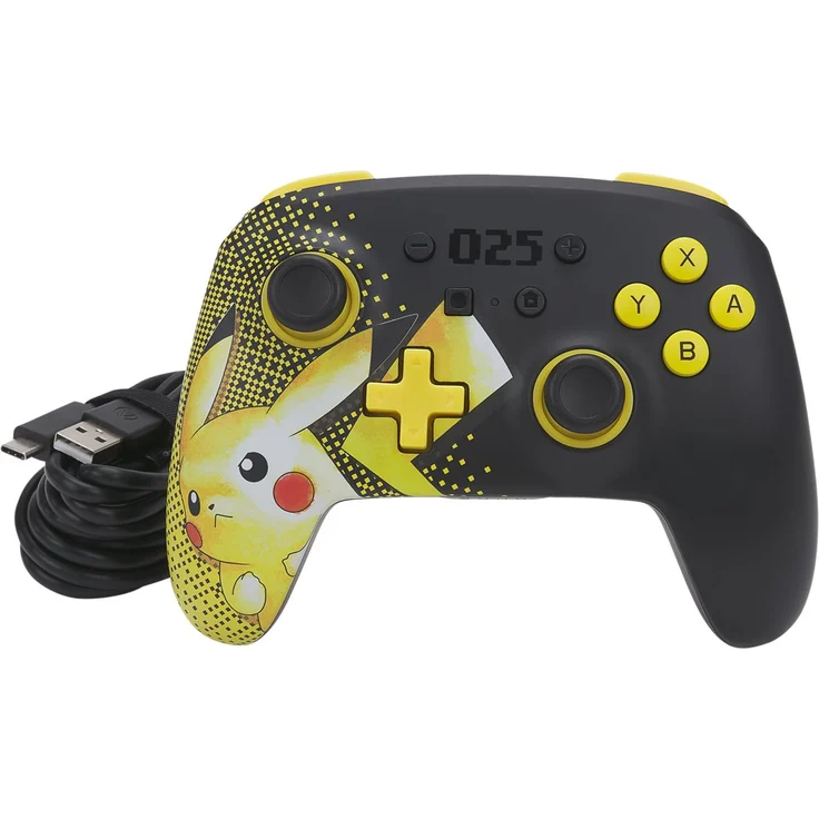 PowerA Enhanced Wireless Controller Pikachu Schwarz, Gelb (1521476-01) (Switch) – Bild 7