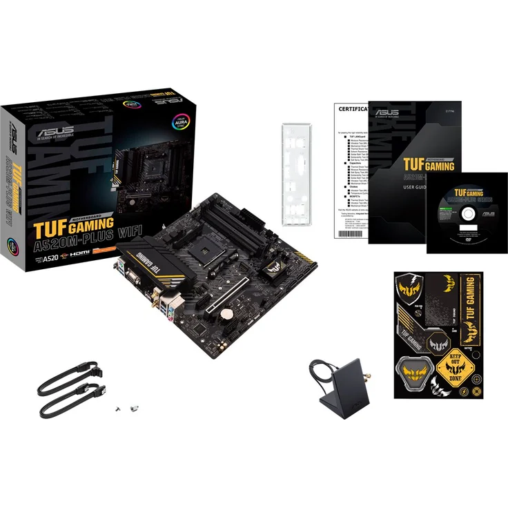 ASUS TUF GAMING A520M-PLUS WIFI - micro ATX, AMD A520, Sockel AM4, Dual-channel DDR4-SDRAM (90MB17F0-M0EAY0) – Bild 2