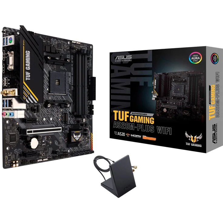 ASUS TUF GAMING A520M-PLUS WIFI - micro ATX, AMD A520, Sockel AM4, Dual-channel DDR4-SDRAM (90MB17F0-M0EAY0) – Bild 3