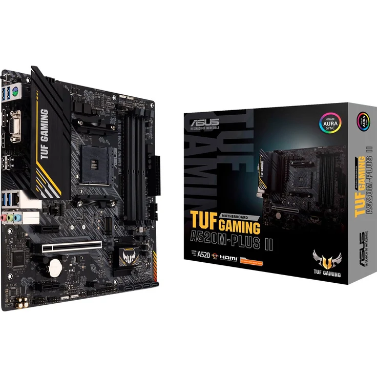 ASUS TUF GAMING A520M-PLUS II - micro ATX, AMD A520, Sockel AM4, Dual-channel DDR4-SDRAM (90MB17G0-M0EAY0) – Bild 2