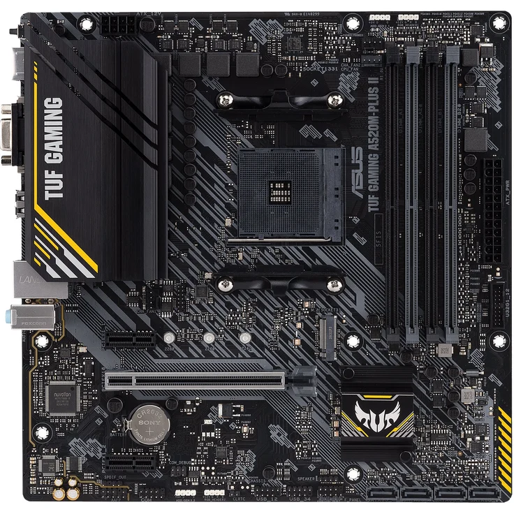 ASUS TUF GAMING A520M-PLUS II - micro ATX, AMD A520, Sockel AM4, Dual-channel DDR4-SDRAM (90MB17G0-M0EAY0) – Bild 9