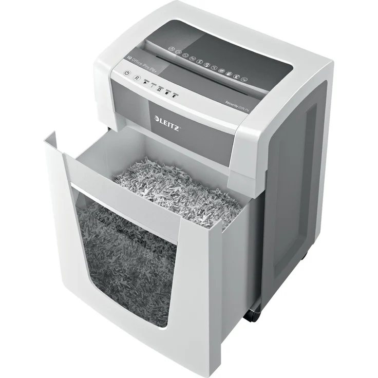 Leitz IQ Aktenvernichter Shredder Office Pro P6+ Super Mikroschnitt – Bild 3