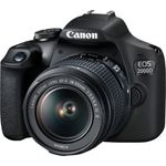 Canon EOS 2000D Spiegelreflexkamera inkl. EF-S 18-55 - 3.5-5.6 IS II + 16 GB SDHC Karte und Tasche