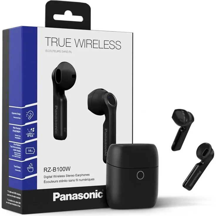 Panasonic RZ-B100W True Wireless In-Ear-Kopfhörer mit Mikrofon, Bluetooth, schwarz – Bild 10