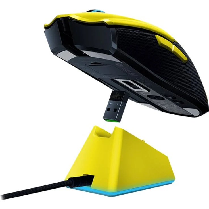 Razer Viper Ultimate mit Ladestation, Cyberpunk 2077 Edition, USB (RZ01-03050500-R3M1)  – Bild 3